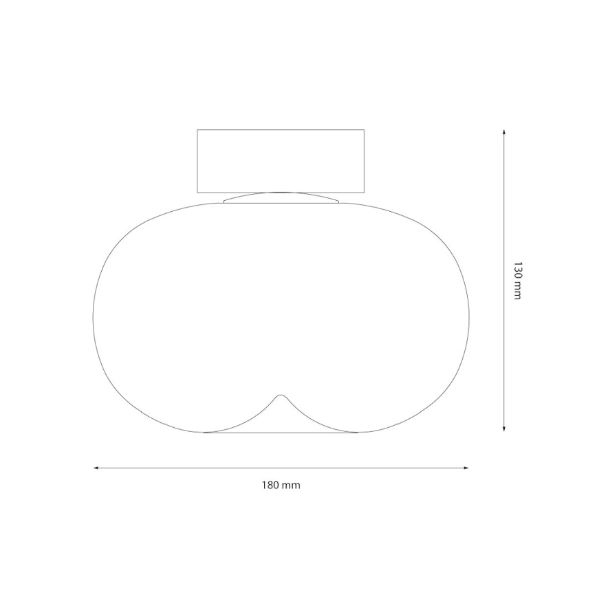 LED Stropné svietidlo VASO LED/4W/230V pr. 18 cm zlatá/dymová