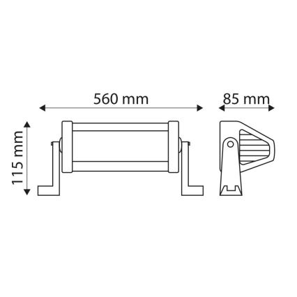 LED Svetelná rampa automobilu EPISTAR LED/120W/10-30V IP67 6000K