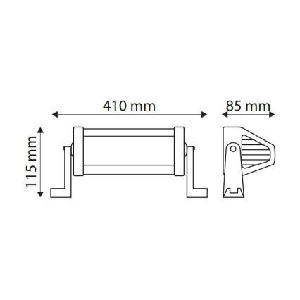 LED Svetelná rampa automobilu EPISTAR LED/72W/10-30V IP67 6000K