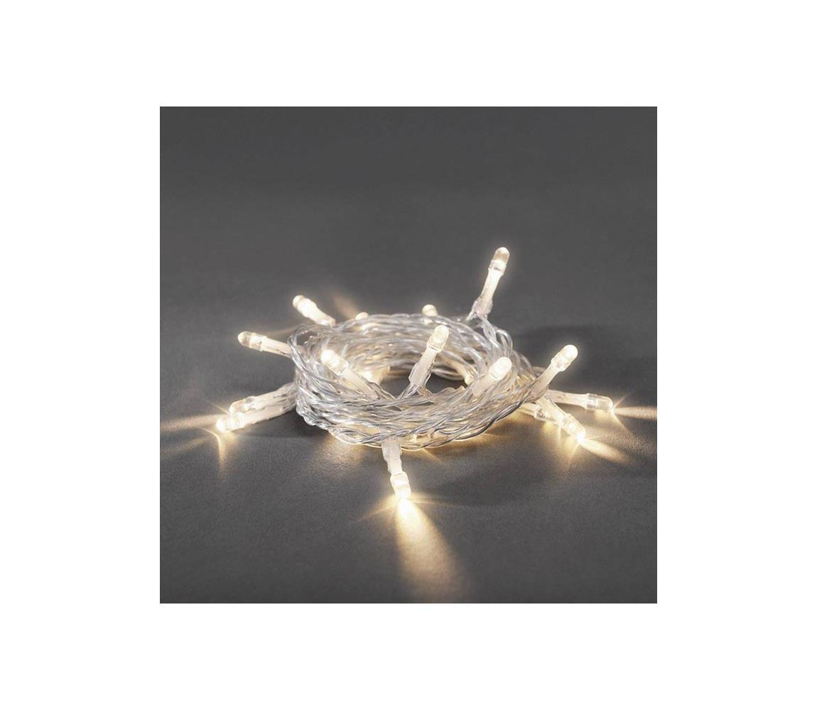 LED svetelný reťazec 20×LED, napájanie 2×AA, dĺžka 3,35 m 1408103