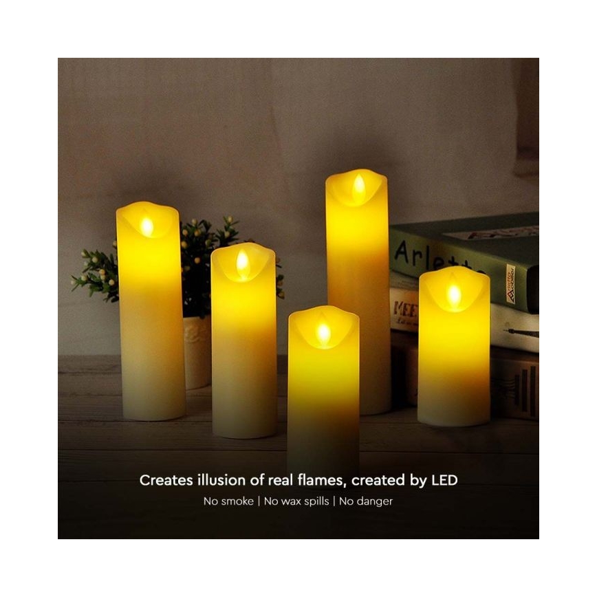 LED Sviečka LED/2xAA teplá biela 12,5 cm