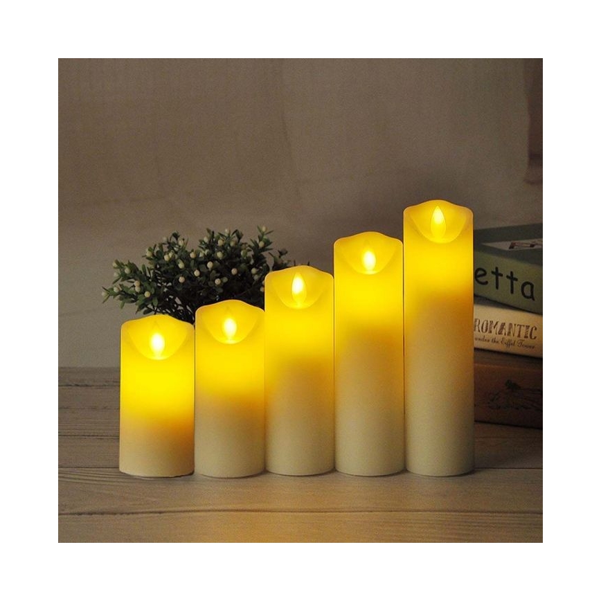LED Sviečka LED/2xAA teplá biela 15 cm