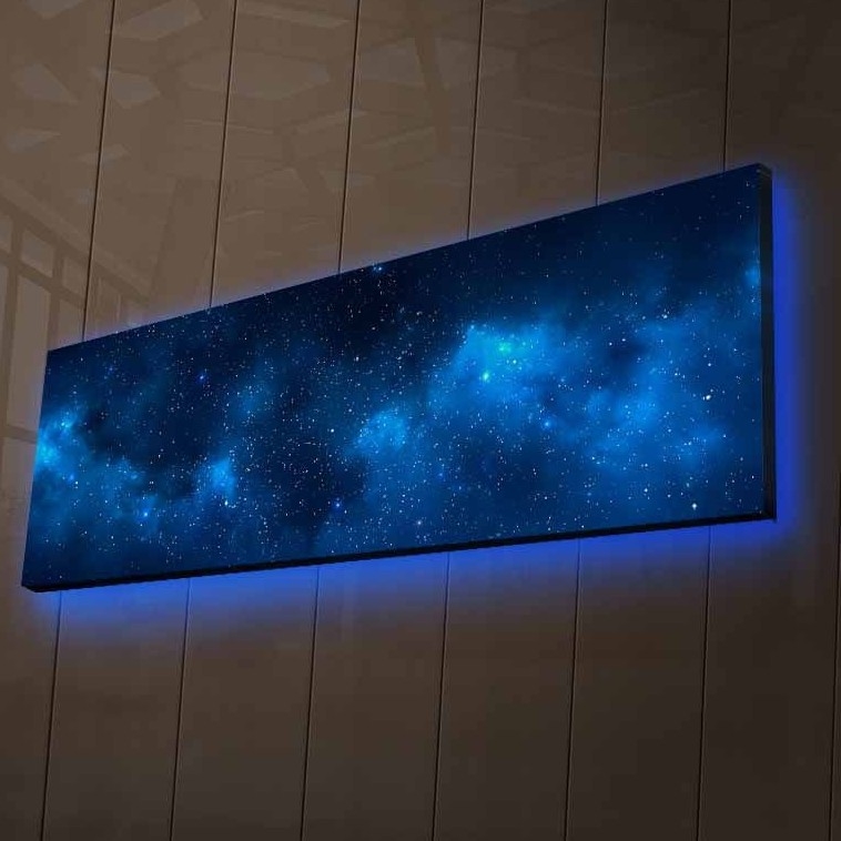 LED Svietiaci dekoračný obraz LED/1x9V 6LR61