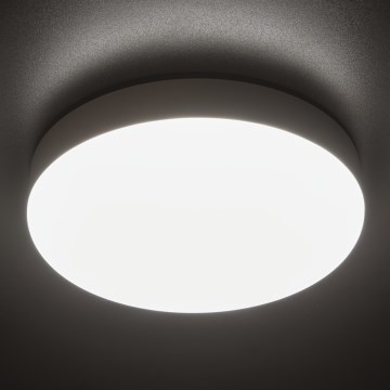 LED Technické stropné svietidlo so senzorom pohybu IPER LED/19W/230V IK10 IP65 guľatý biela