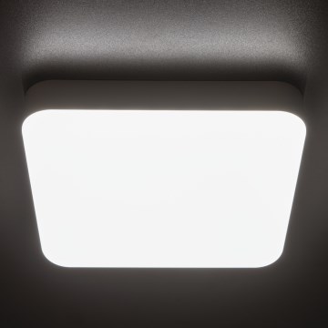 LED Technické stropné svietidlo so senzorom pohybu IPER LED/26W/230V IK10 IP65 hranatý biela