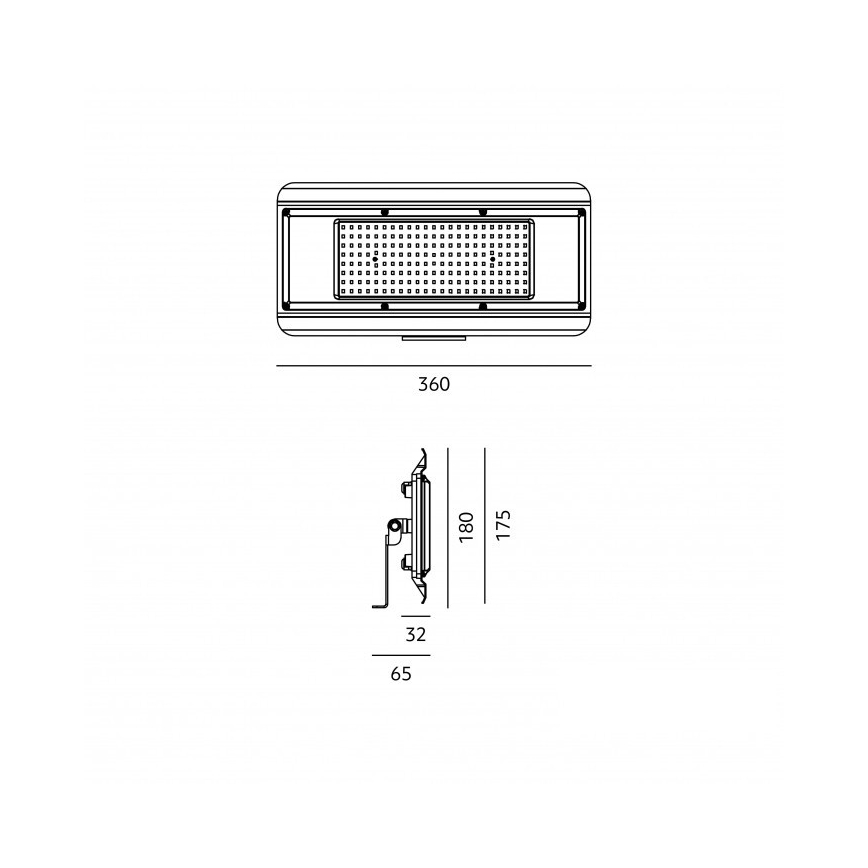 LED technické svietidlo 4 v 1 MULTILUXO LED/150W/230V 4000K IP65 36 cm