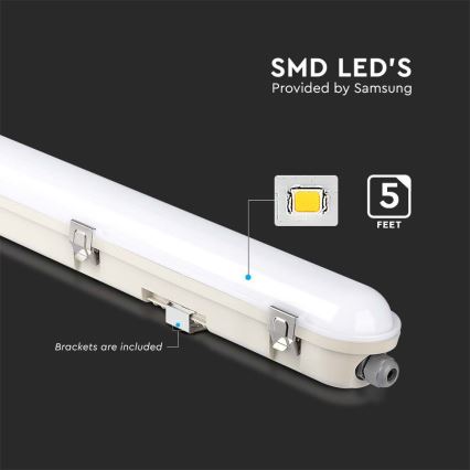 LED Technické žiarivkové svietidlo s núdzovým modulom EMERGENCY LED/48W/230V 4000K 150cm IP65