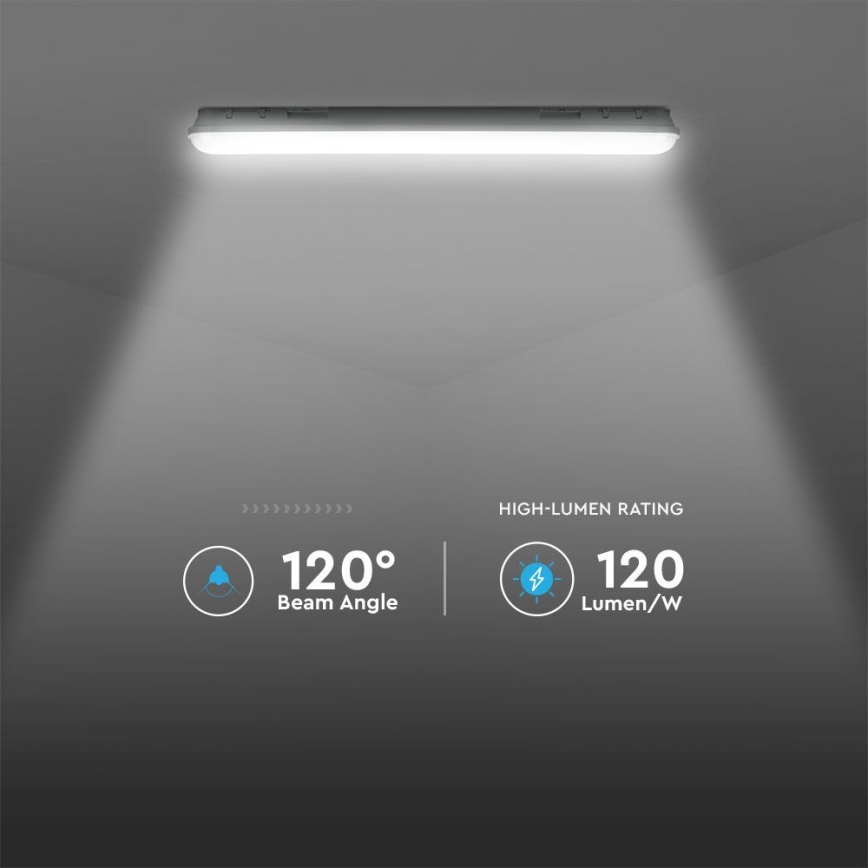 LED Technické žiarivkové svietidlo s núdzovým modulom EMERGENCY LED/48W/230V 4000K 150cm IP65