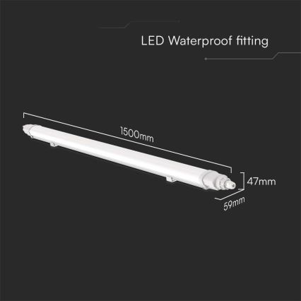 LED Technické žiarivkové svietidlo LED/48W/230V 6500K IP65 150 cm