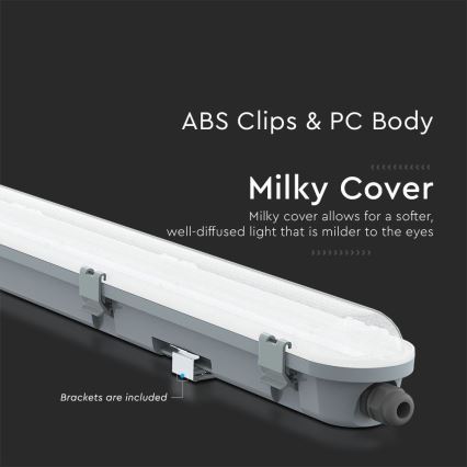 LED technické žiarivkové svietidlo s čipom SAMSUNG, 18 W, 230 V, 6500 K, IP65, 60 cm