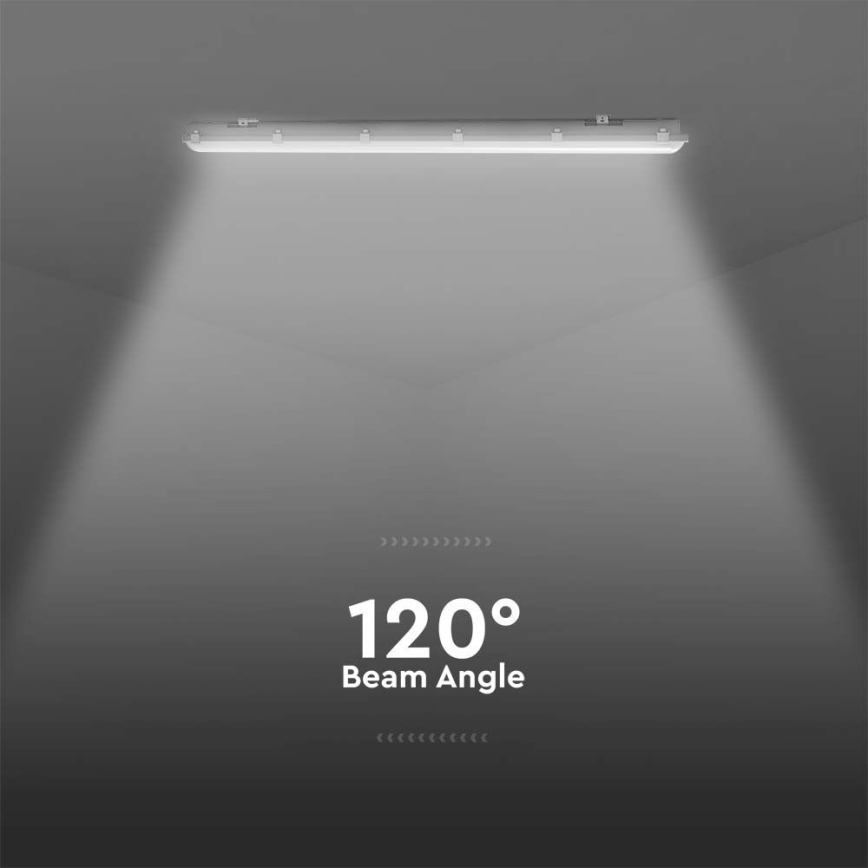 LED technické žiarivkové svietidlo so senzorom pohybu a súmraku LED/48W/230V IP65 6500K 150 cm