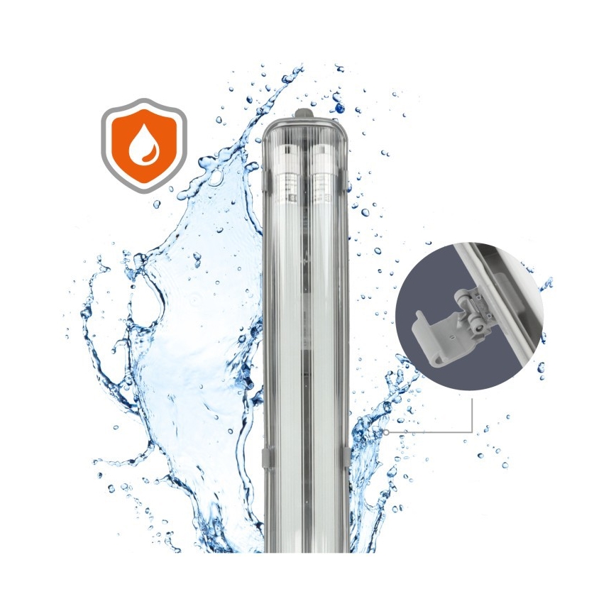 LED technické žiarivkové svietidlo T8 2xG13/18W/230V 4000K IP65 127 cm