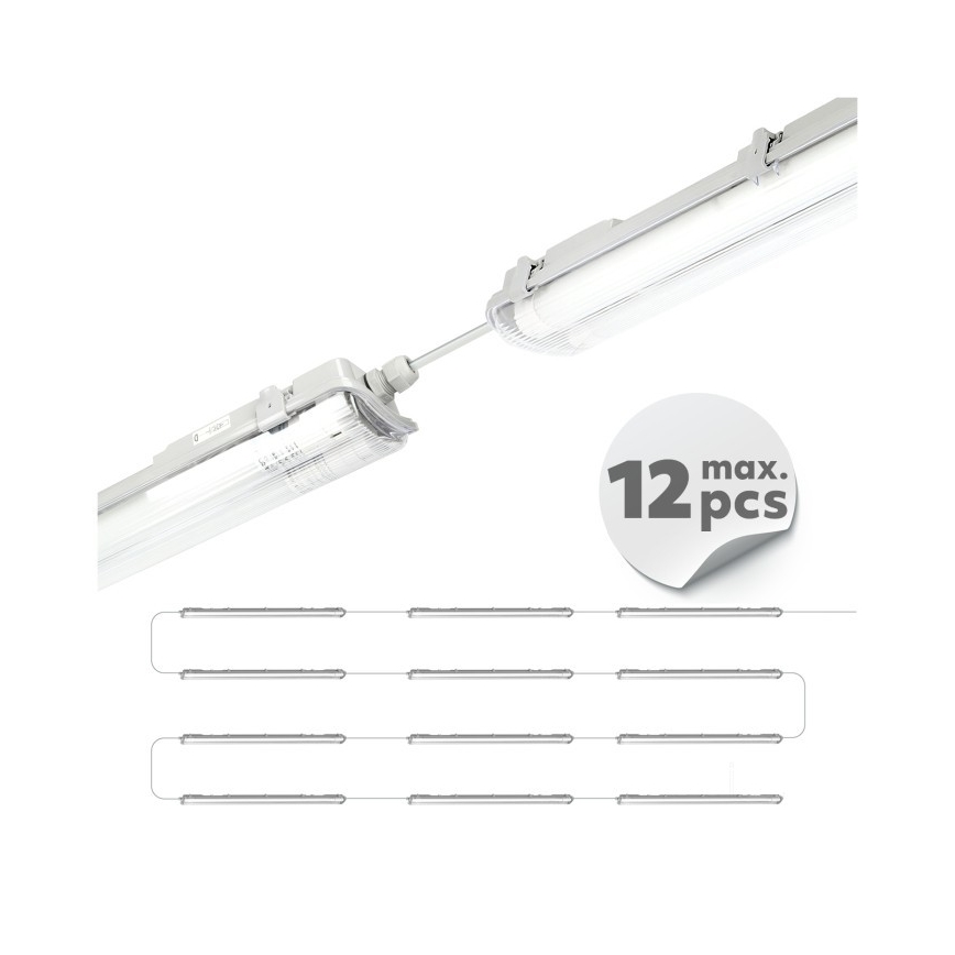 LED technické žiarivkové svietidlo T8 2xG13/18W/230V 6500K IP65 127 cm