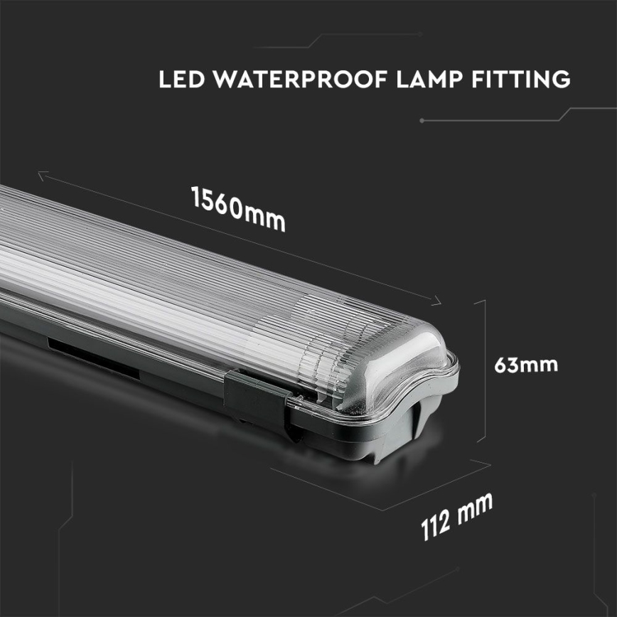 LED Technické žiarivkové svietidlo T8 2xG13/22W/230V IP65 4000K 156 cm