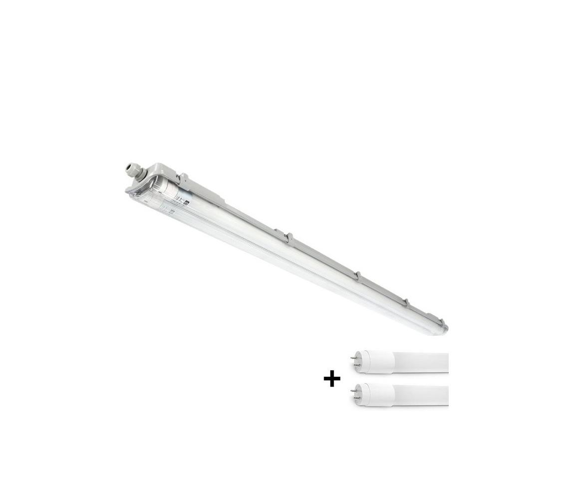 LED technické žiarivkové svietidlo T8, 2×G13 (2×18 W) / 230 V, 5000 K, IP65, 127 cm 004007