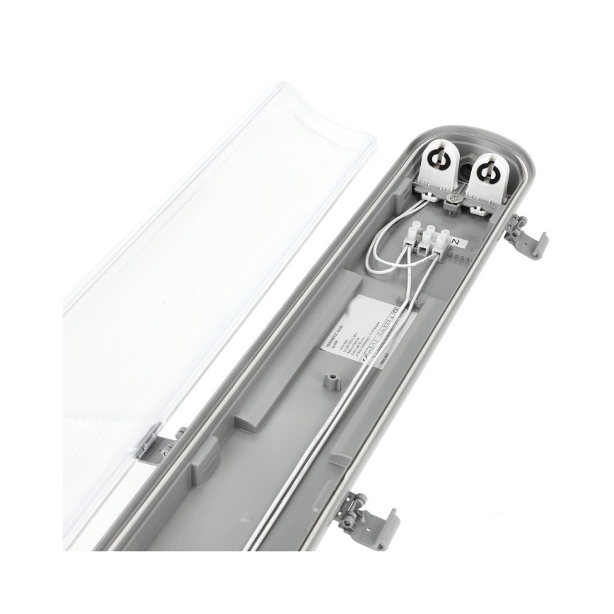 LED technické žiarivkové svietidlo T8, 2×G13 (2×18 W) / 230 V, 5000 K, IP65, 127 cm