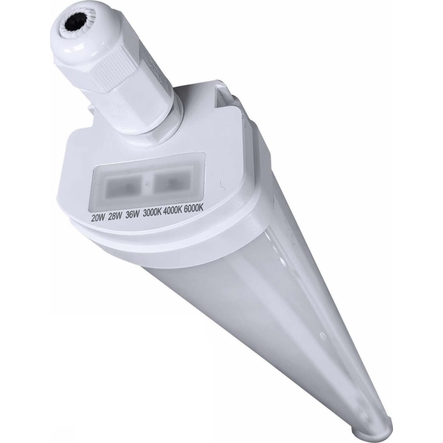 LED Stmievateľné technické žiarivkové svietidlo VOLITER LED/20/28/36W/230V 3000/4000/6000K 120 cm IP65 biela