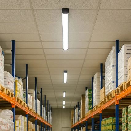 LED trubicové svietidlo LED/50W/230V 4000K 150 cm čierna