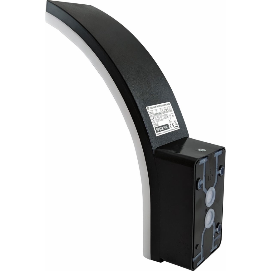 LED Stmívatelné venkovní nástěnné svítidlo se senzorem pohybu a soumraku LED/12/15/20W/230V IP65 černé