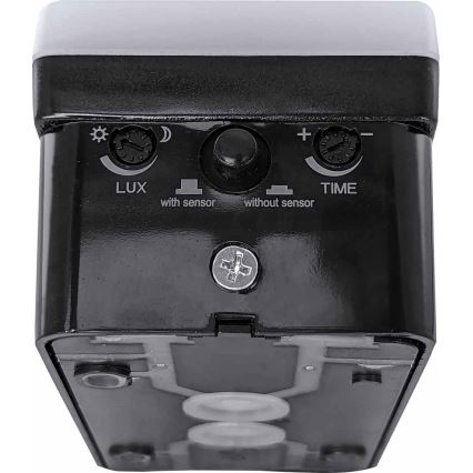 LED Stmívatelné venkovní nástěnné svítidlo se senzorem pohybu a soumraku LED/12/15/20W/230V IP65 černé