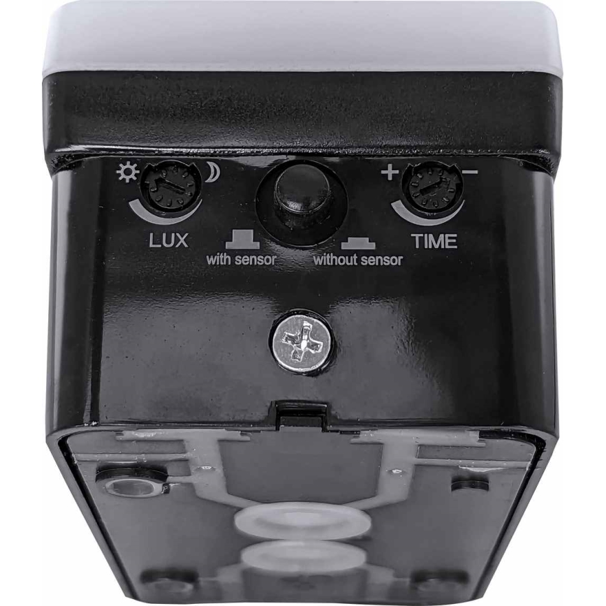 LED Stmívatelné venkovní nástěnné svítidlo se senzorem pohybu a soumraku LED/12/15/20W/230V IP65 černé