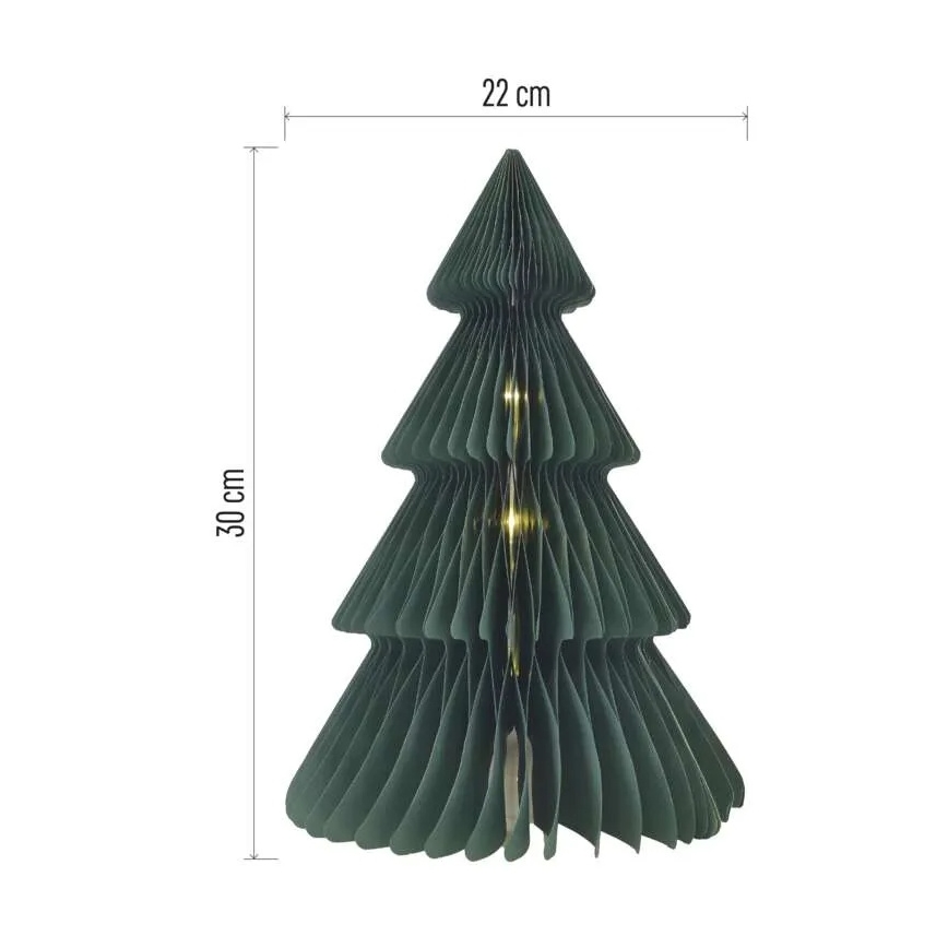 LED Vianočná dekorácia 10xLED/3xAA stromček