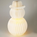 LED Vianočná dekorácia 12xLED/3xAA 39 cm teplá biela snehuliak