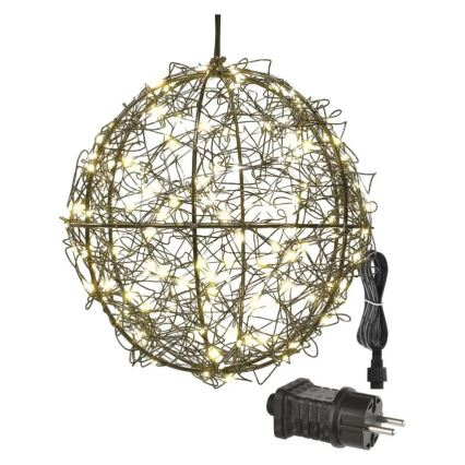 LED vianočná dekorácia 200×LED/230 V, priemer 20 cm
