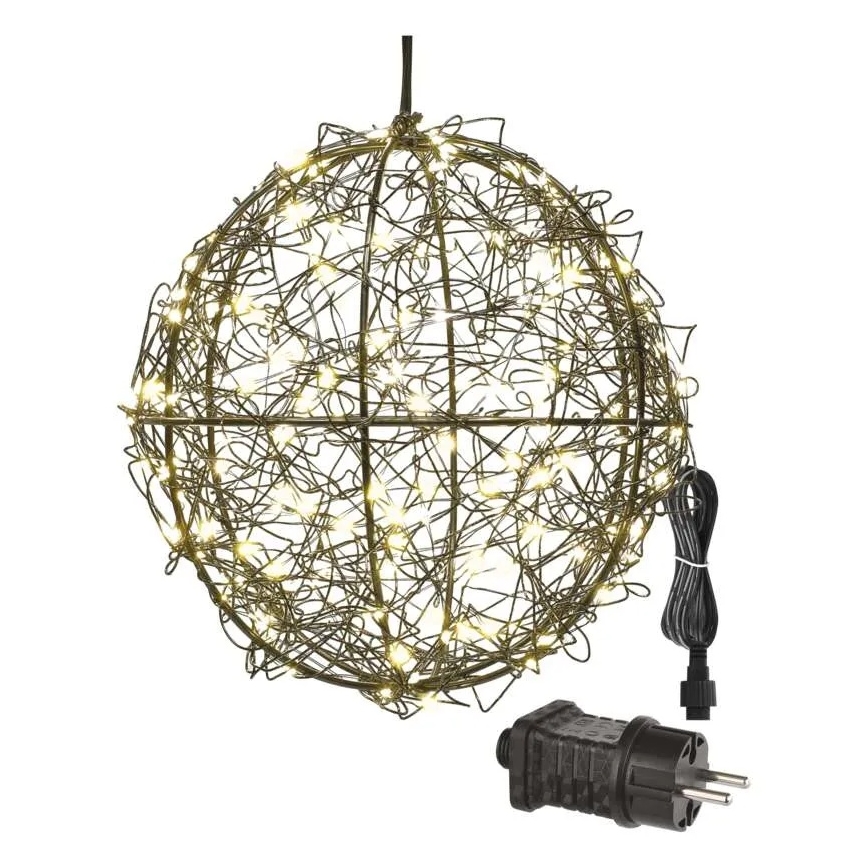 LED vianočná dekorácia 200×LED/230 V, priemer 20 cm