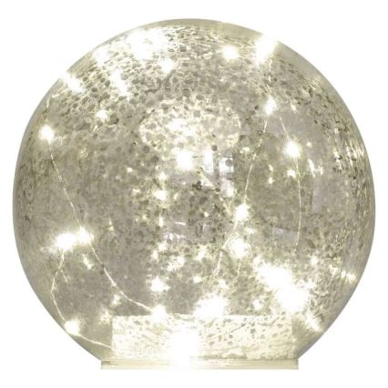 LED vianočná dekorácia 20×LED/3×AA guľa, priemer 15 cm
