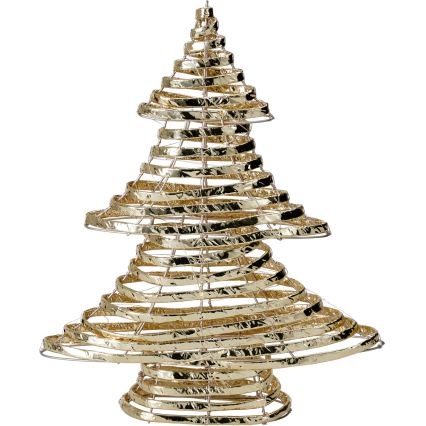 LED Vianočná dekorácia 30xLED/3xAA 40 cm teplá biela stromček/zlatá