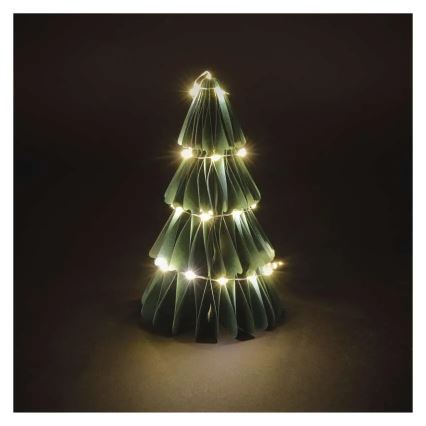 LED Vianočná dekorácia 35xLED/2xAA stromček
