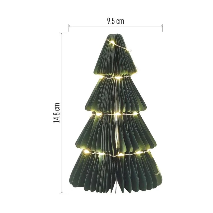 LED Vianočná dekorácia 35xLED/2xAA stromček
