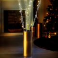 LED Vianočná dekorácia 40xLED/3xAA strieborná