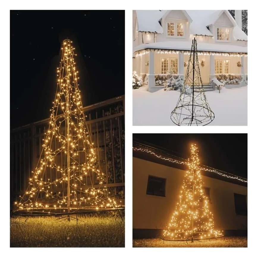 LED Vianočná dekorácia 480xLED/230V IP44 180 cm