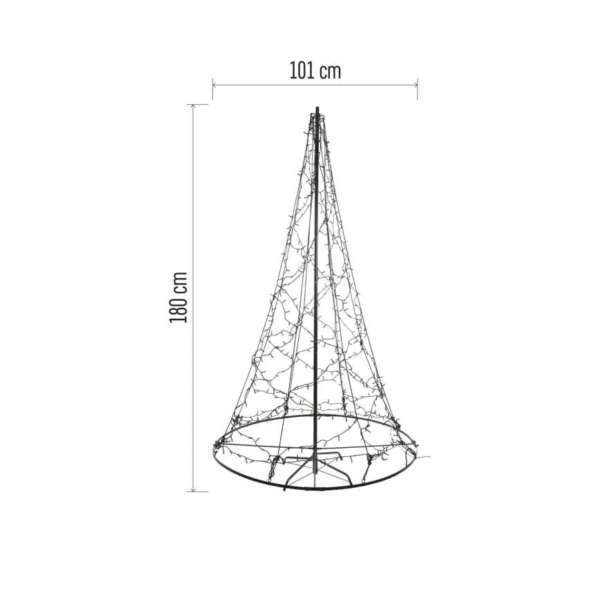 LED Vianočná dekorácia 480xLED/230V IP44 180 cm
