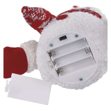 LED Vianočná dekorácia 4xLED/3xAAA snehuliak