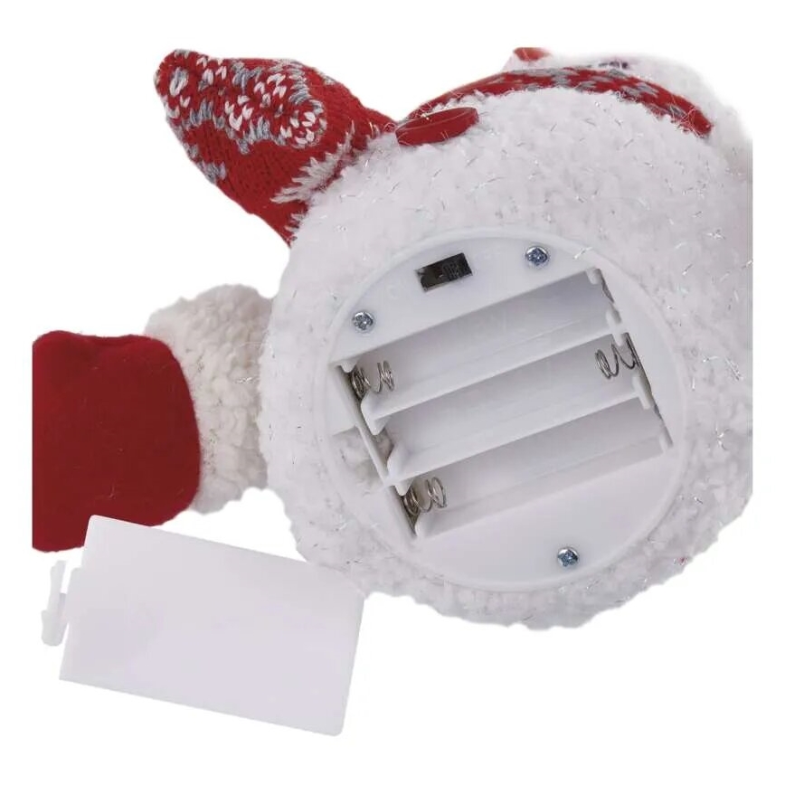 LED Vianočná dekorácia 4xLED/3xAAA snehuliak