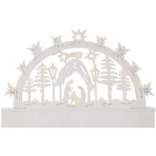 LED Vianočná dekorácia 5xLED/3xAA biela