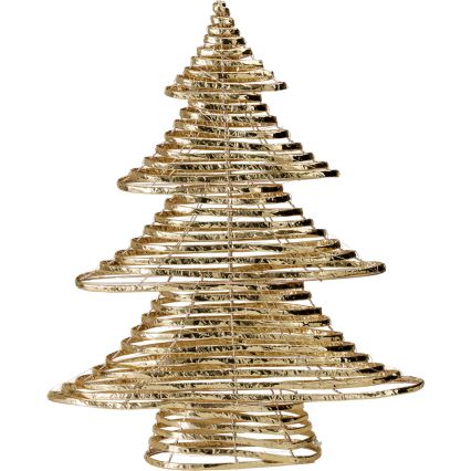 LED vianočná dekorácia 60xLED/3xAA 60 cm teplá biela stromček/zlatá