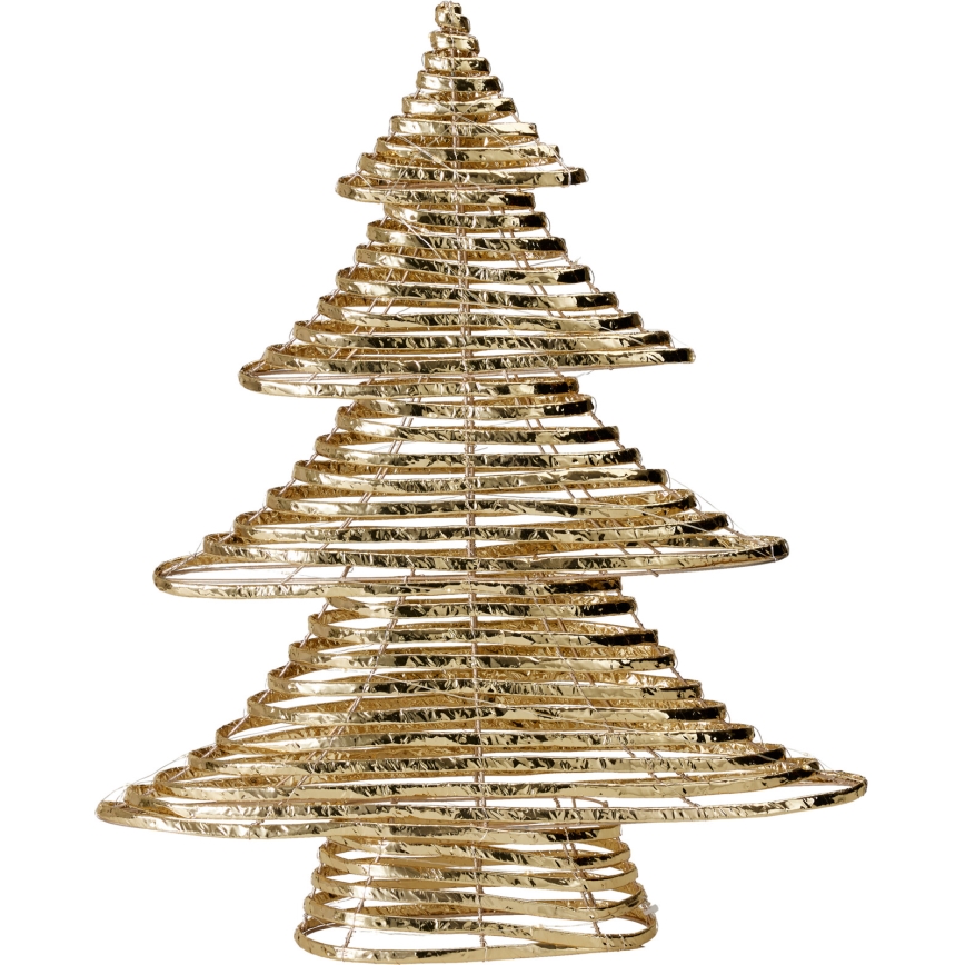 LED vianočná dekorácia 60xLED/3xAA 60 cm teplá biela stromček/zlatá