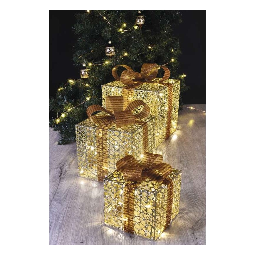 LED Vianočná dekorácia 72xLED/1,35W/230V zlatá