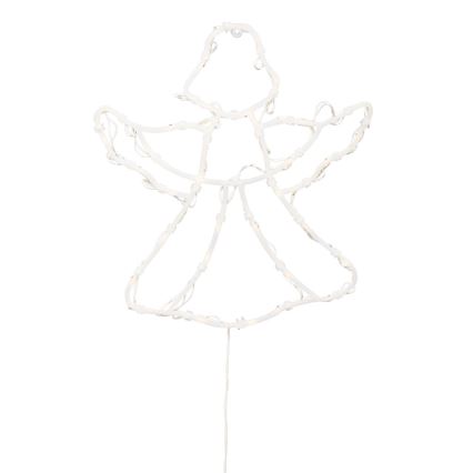 LED vianočná dekorácia do okna 35xLED/230V IP44 anjel teplá biela