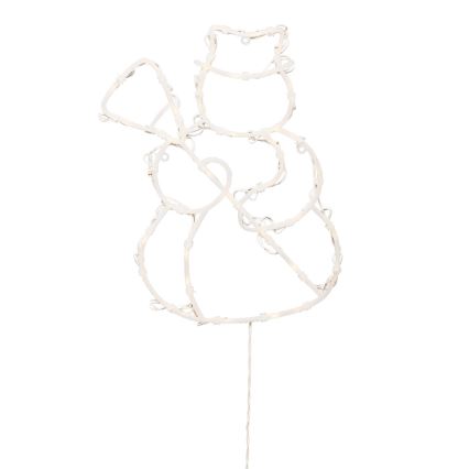 LED Vianočná dekorácia do okna 35xLED/230V IP44 snehuliak teplá biela