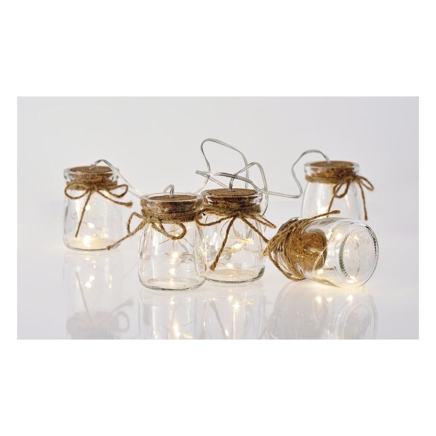 LED Vianočná dekorácia GIRLANDA 0,8 m 15xLED/0,6W/4,5V
