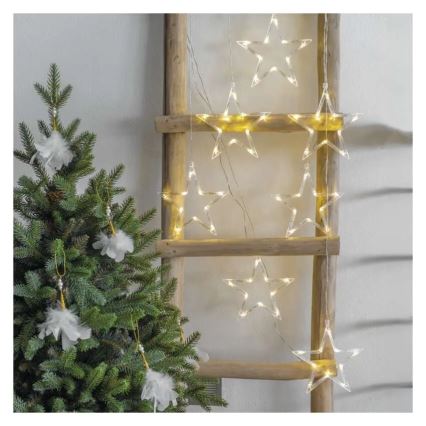 LED vianočná dekorácia LED/0,3W/3xAA, guľa, priemer 12 cm