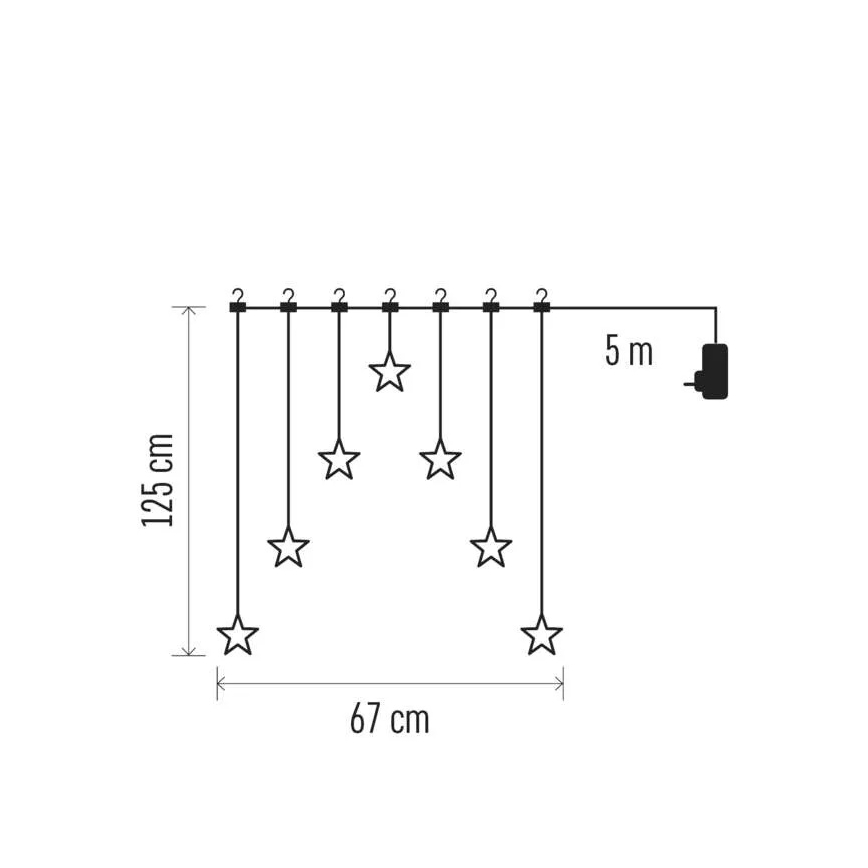 LED vianočná dekorácia LED/0,3W/3xAA, guľa, priemer 12 cm