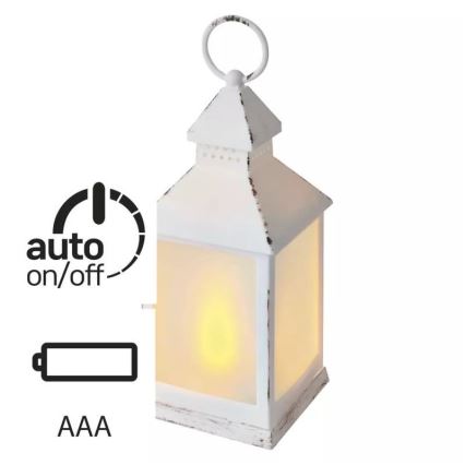 LED Vianočná dekorácia LED/0,7W/3xAAA lucerna biela