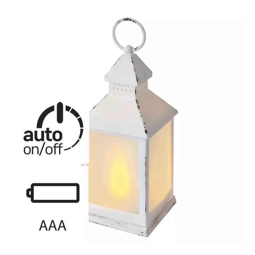 LED Vianočná dekorácia LED/0,7W/3xAAA lucerna biela