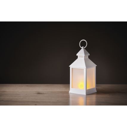 LED Vianočná dekorácia LED/0,7W/3xAAA lucerna biela